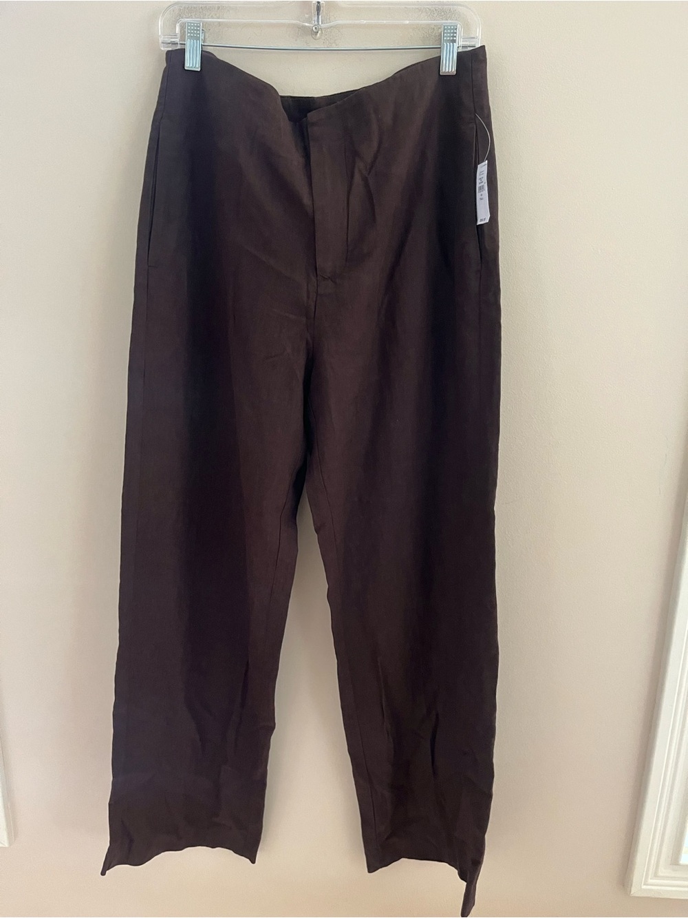NWT-GAP Linen Blend Relaxed Straight Ankle Pant, Size 10 Tall